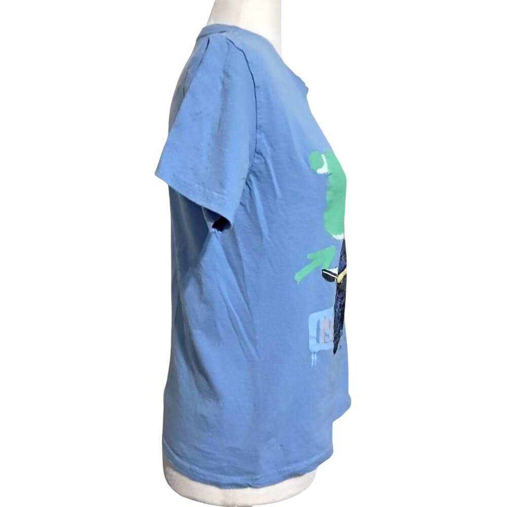 TLC 1992 Blue Graphic T-Shirt Featuring Iconic Trio Design‎ Womens S 100% Cotton - Picture 6 of 6